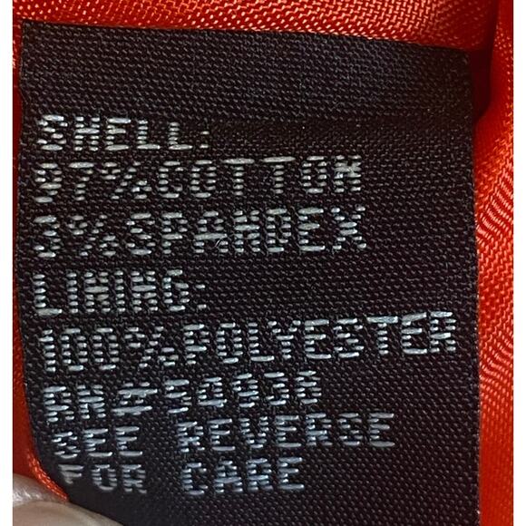 Eden Court Women's Red White Full Zip Drawstring Jacket Size Medium - Picture 7 of 7